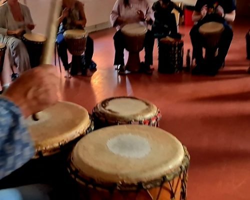group drumming